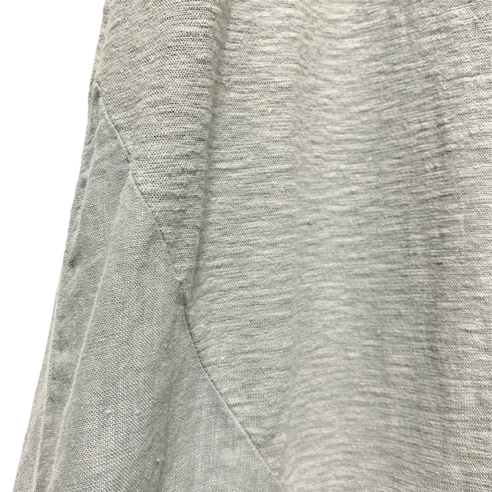 Cut Loose Linen Midi Dress Size XS Contrast Panel Sleeveless Tank Blue Grey - Picture 6 of 13